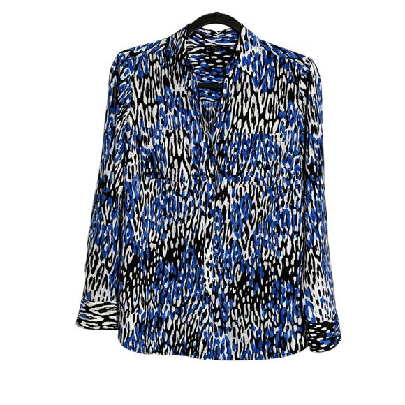 Talbots Womens Nantucket Blouse Medium Long Sleeve Button Down Office Career Top - Picture 2 of 9